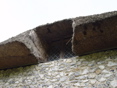 Thickness of the thatch.